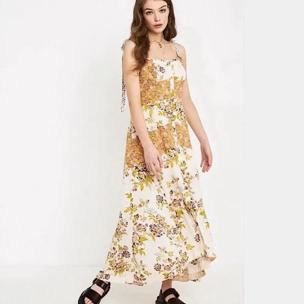 Free People Lover Boy Women's multi Pattern Maxi Dress